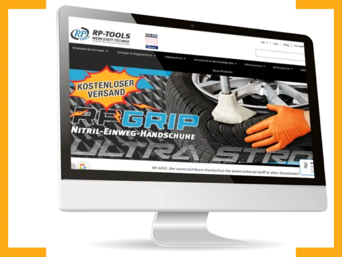 RP-Tools E-Commerce Referenz mit klarem Produktsortiment und digitalem Kaufweg