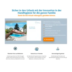 Reiseimpfungs-Landingpage mit Nutzenversprechen und Termin-Call-to-Action